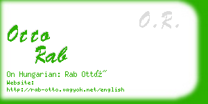 otto rab business card